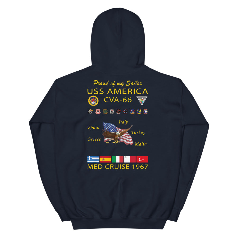 USS America (CVA-66) 1967 Cruise Hoodie - FAMILY