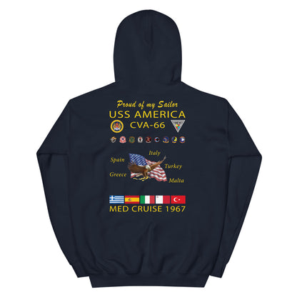 USS America (CVA-66) 1967 Cruise Hoodie - FAMILY