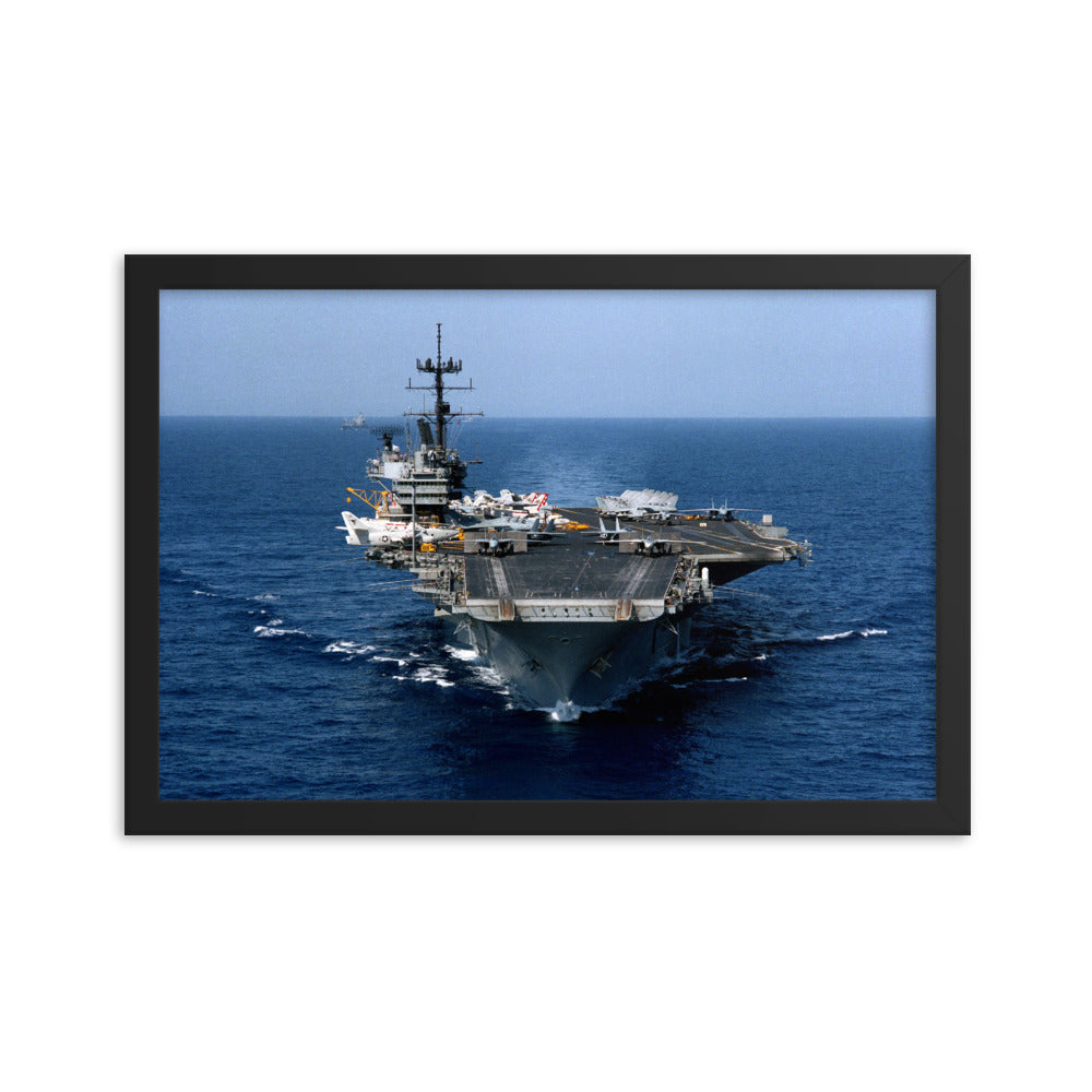 USS Saratoga (CV-60) Framed Ship Photo