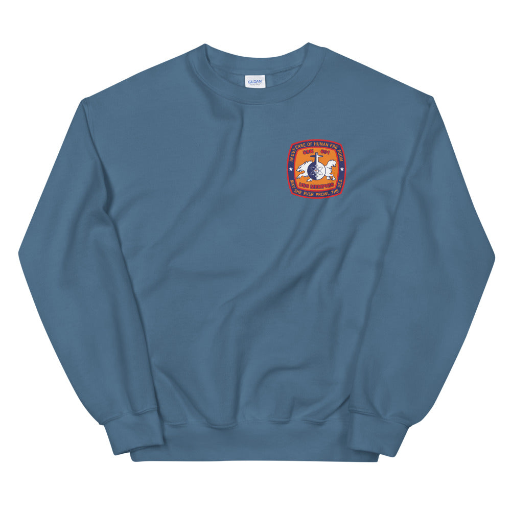 USS Memphis (SSN-691) Ship's Crest Sweatshirt