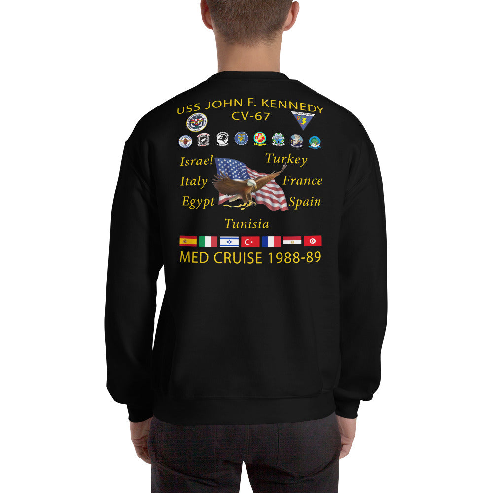 USS John F. Kennedy (CV-67) 1988-89 Cruise Sweatshirt