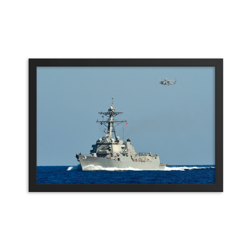 USS Gravely (DDG-107) Framed Photo