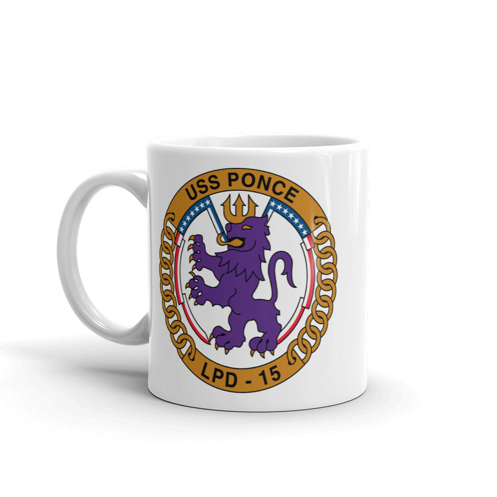 USS Ponce (LPD-15) Ship's Crest Mug