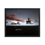 USS Enterprise (CVN-65) Framed Ship Flight Ops Photo