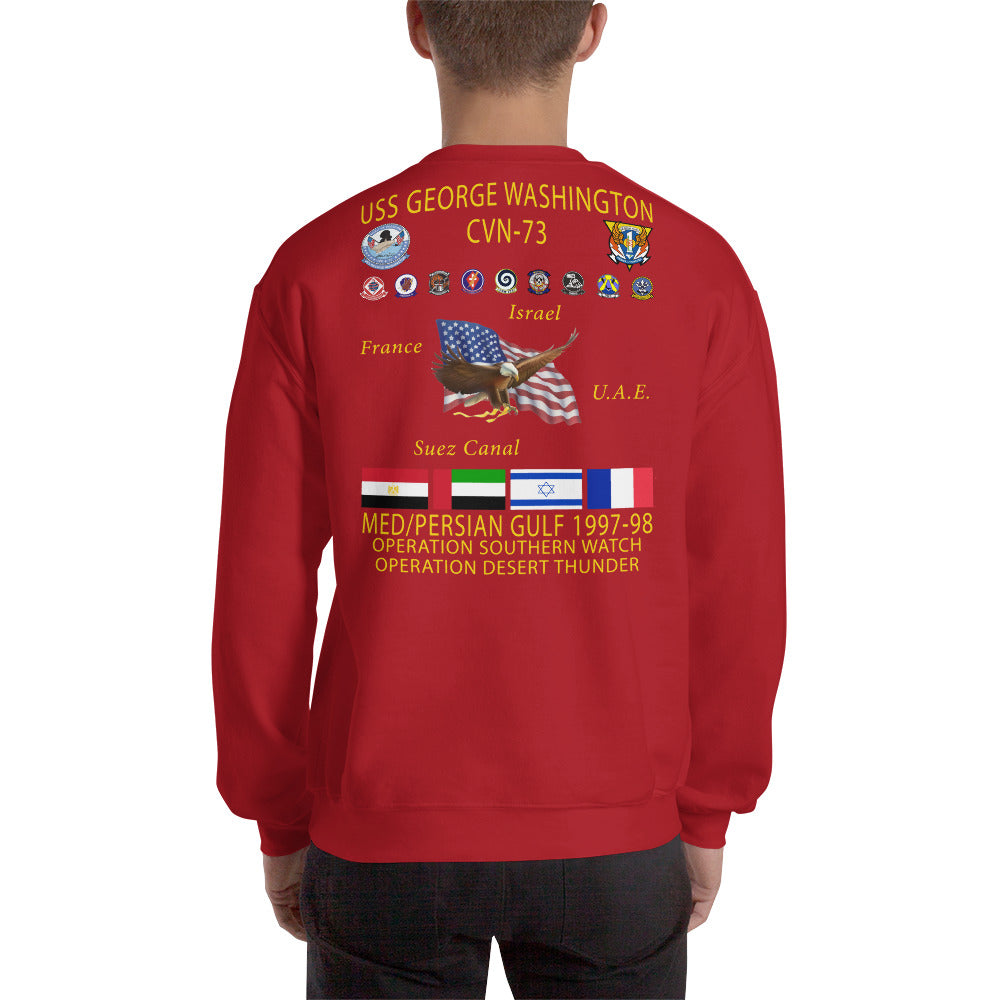 USS George Washington (CVN-73) 1997-98 Cruise Sweatshirt