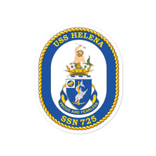 Load image into Gallery viewer, USS Helena (SSN-725) Ship&#39;s Crest Vinyl Sticker