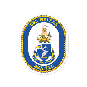 USS Helena (SSN-725) Ship's Crest Vinyl Sticker