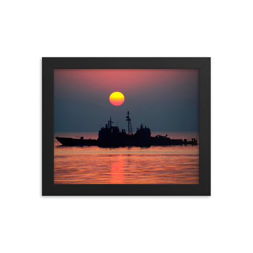 USS Mobile Bay (CG-53) Framed Ship Photo