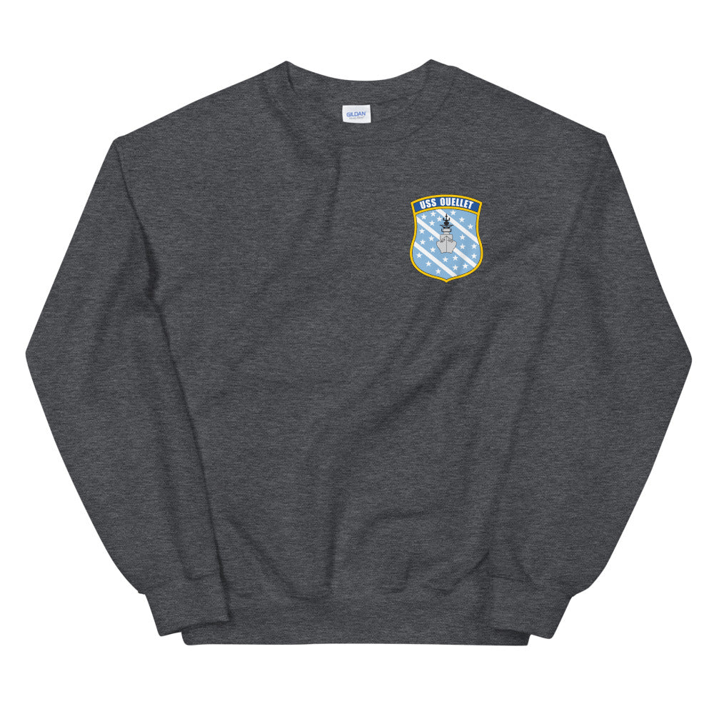 USS Ouellet (FF-1077) Ship's Crest Sweatshirt