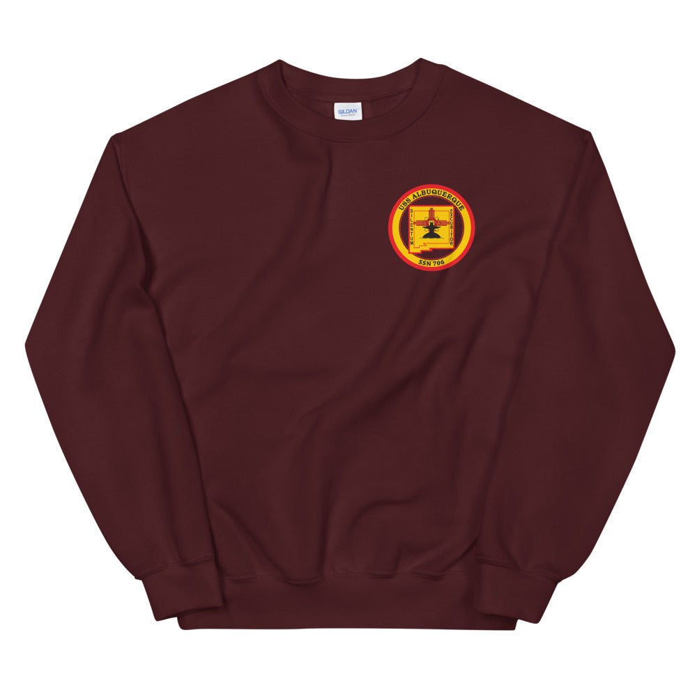 USS Albuquerque (SSN-706) Ship's Crest Sweatshirt