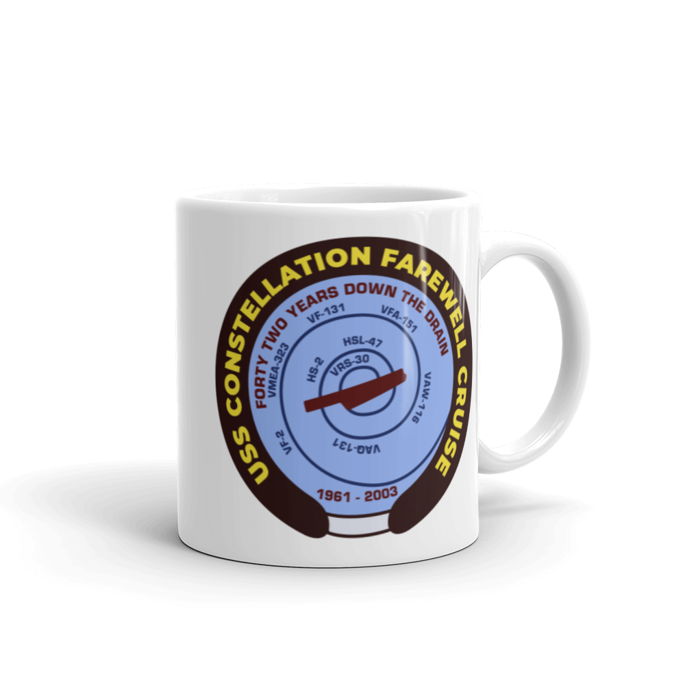USS Constellation (CV-64) Farewell Cruise Mug