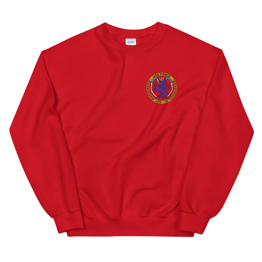 USS Ponce (LPD-15) Ship's Crest Sweatshirt