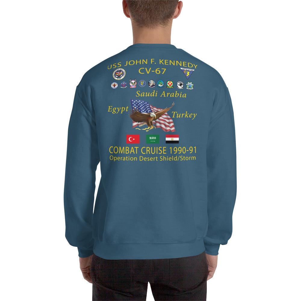 USS John F. Kennedy (CV-67) 1990-91 Cruise Sweatshirt