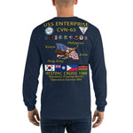 USS Enterprise (CVN-65) 1988 Long Sleeve Cruise Shirt
