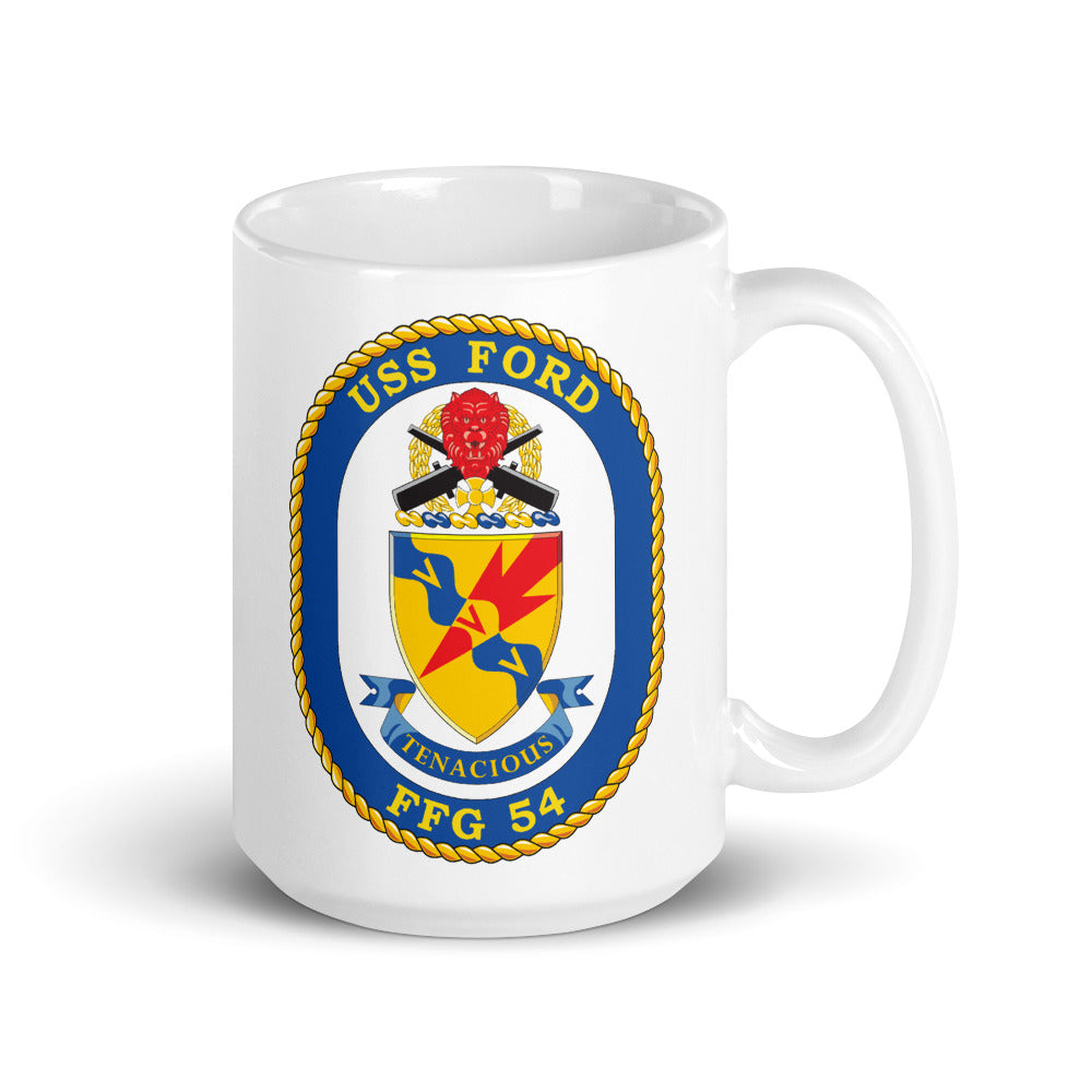 USS Ford (FFG-54) Ship's Crest Mug