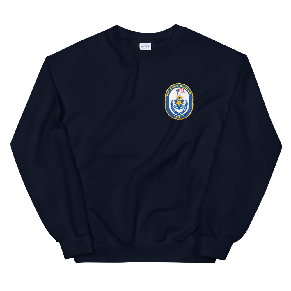 USS Fort McHenry (LSD-42) Ship's Crest Sweatshirt