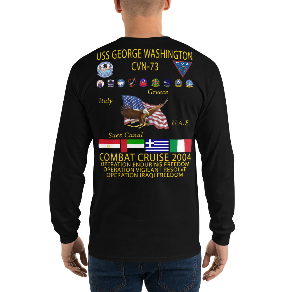 USS George Washington (CVN-73) 2004 Long Sleeve Cruise Shirt