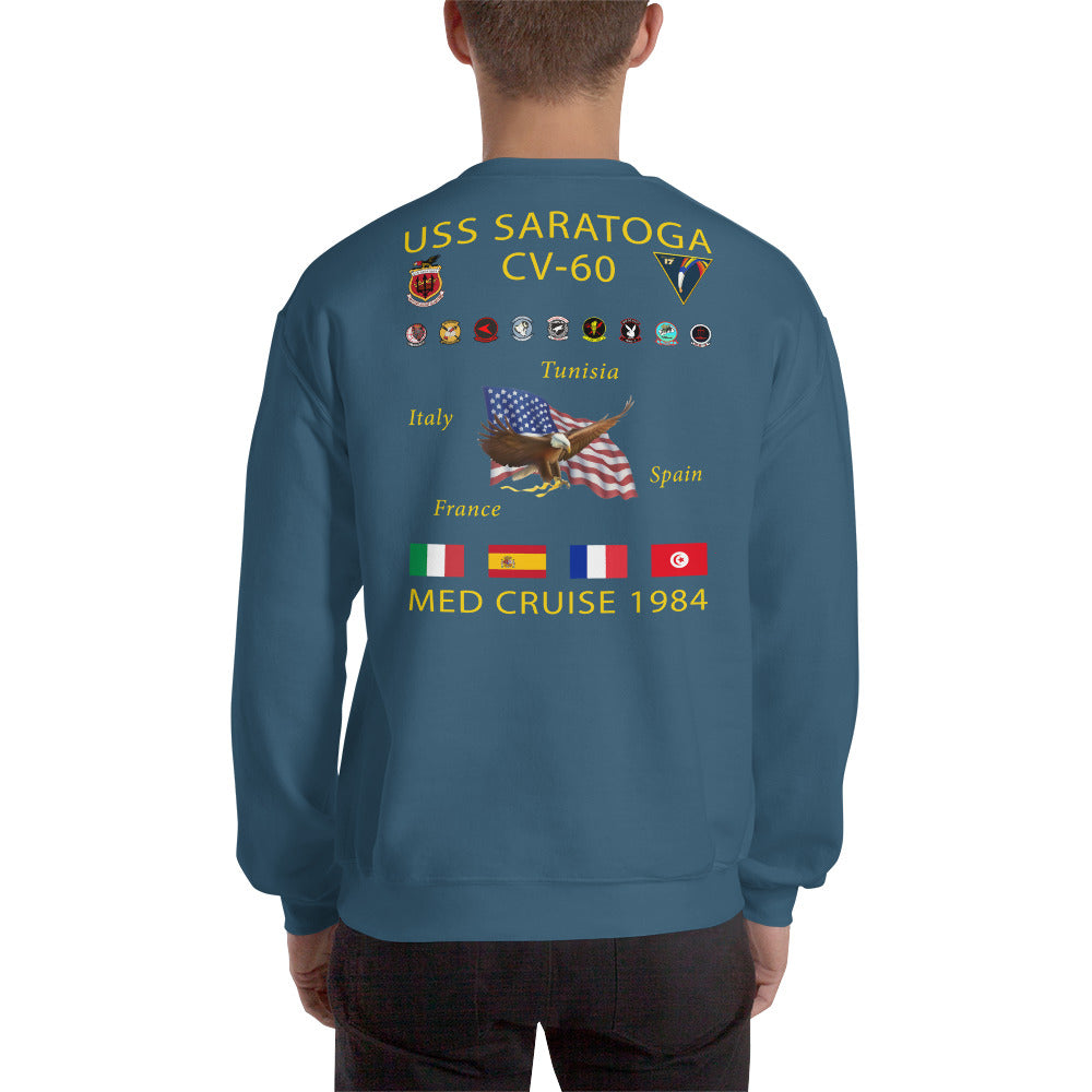 USS Saratoga (CV-60) 1984 Cruise Sweatshirt