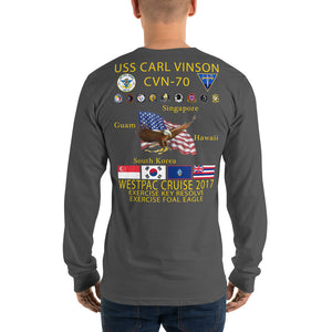USS Carl Vinson (CVN-70) 2017 Long Sleeve Cruise Shirt