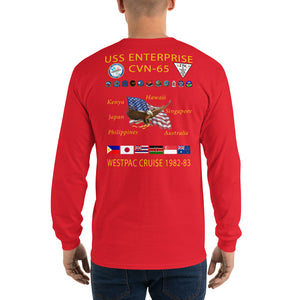 USS Enterprise (CVN-65) 1982-83 Long Sleeve Cruise Shirt