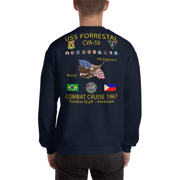 USS Forrestal (CVA-59) 1967 Cruise Sweatshirt