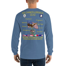 Load image into Gallery viewer, USS Chancellorsville (CG-62) 1995 Long Sleeve Cruise Shirt