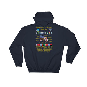 USS Dwight D. Eisenhower (CVN-69) 1994-95 Cruise Hoodie