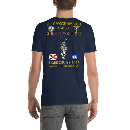 USS George H.W. Bush (CVN-77) 2017 Tiger Cruise Shirt