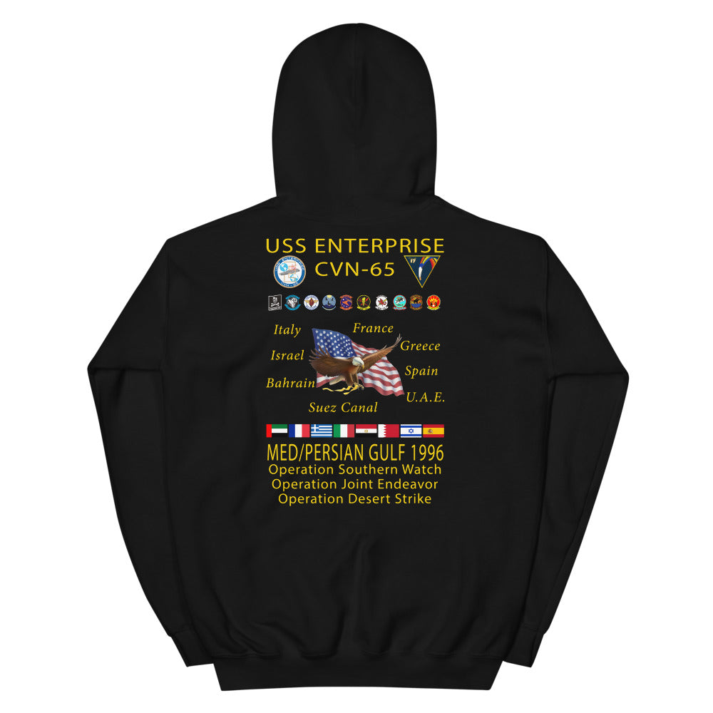 USS Enterprise (CVN-65) 1996 Cruise Hoodie