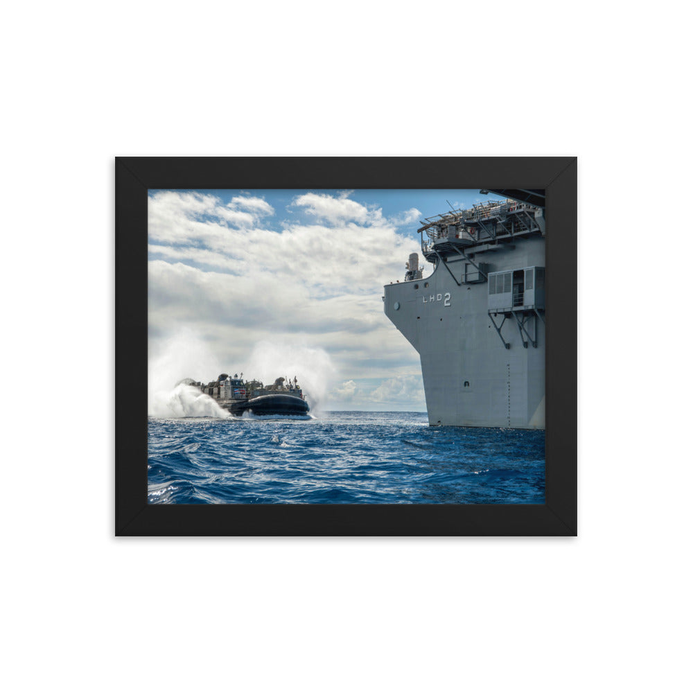 USS Essex (LHD-2) Framed Ship Photo