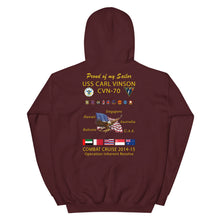 Load image into Gallery viewer, USS Carl Vinson (CVN-70) 2014-15 Cruise Hoodie - FAMILY