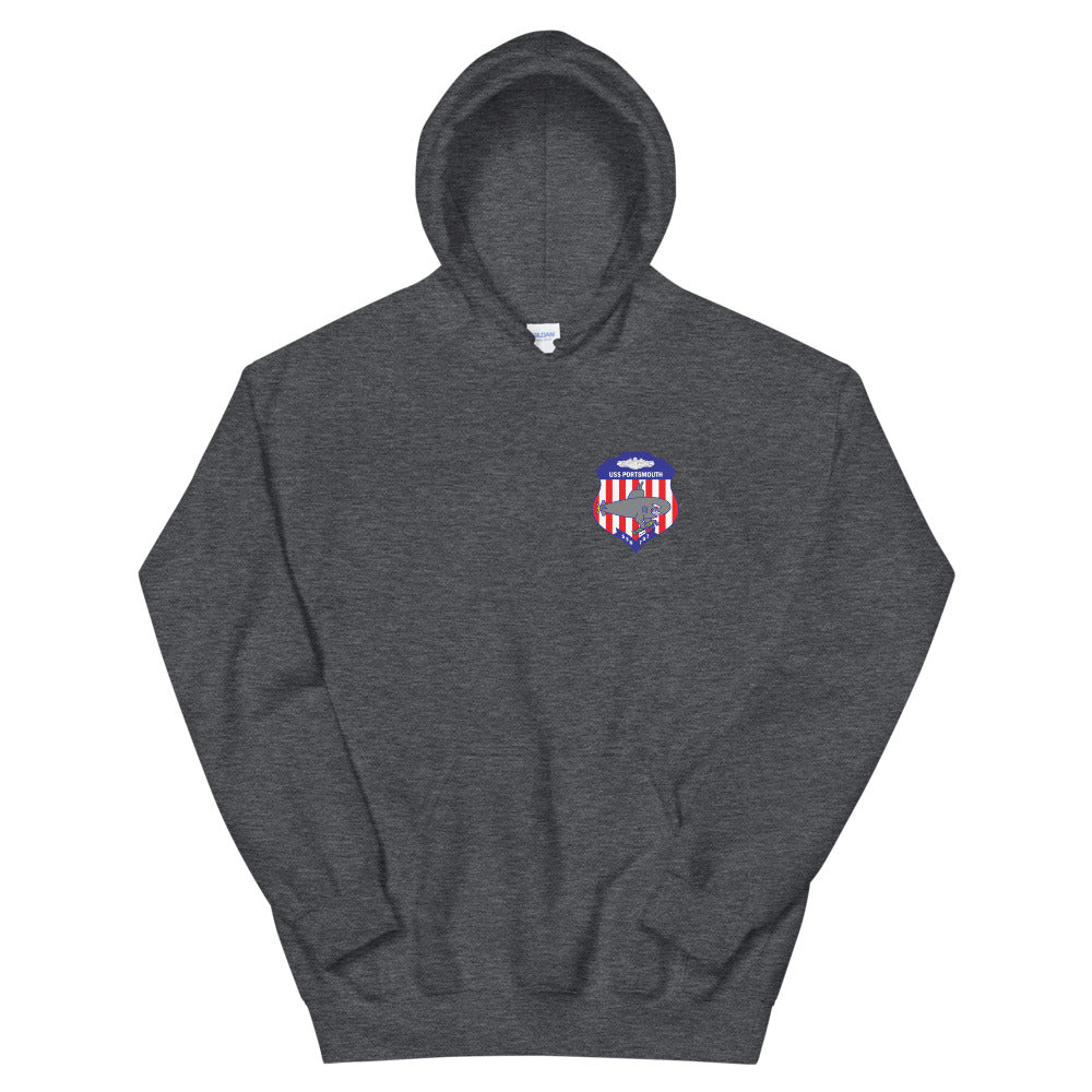 USS Portsmouth (SSN-707) Ship's Crest Hoodie