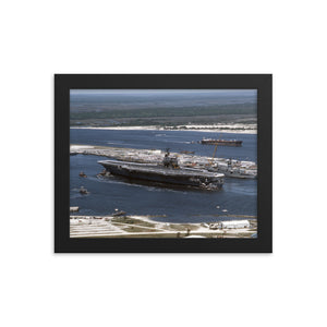 USS Saratoga (CV-60) Framed Ship Photo
