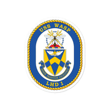 Load image into Gallery viewer, USS Wasp (LHD-1) Ship&#39;s Crest Vinyl Sticker