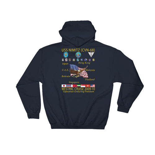 USS Nimitz (CVN-68) 2009-10 Cruise Hoodie