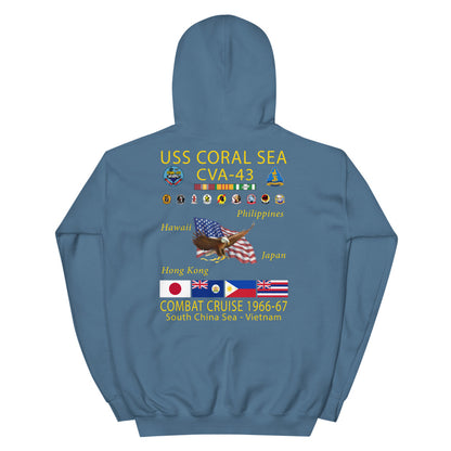 USS Coral Sea (CVA-43) 1966-67 Cruise Hoodie