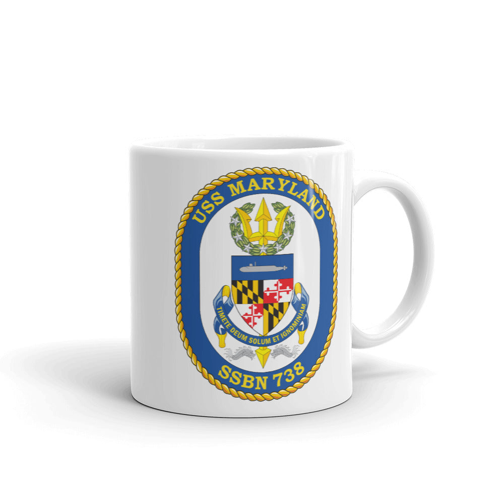 USS Maryland (SSN-738) Ship's Crest Mug