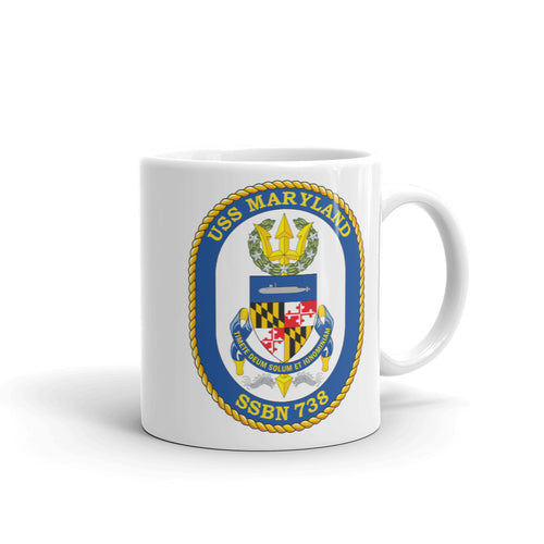 USS Maryland (SSN-738) Ship's Crest Mug