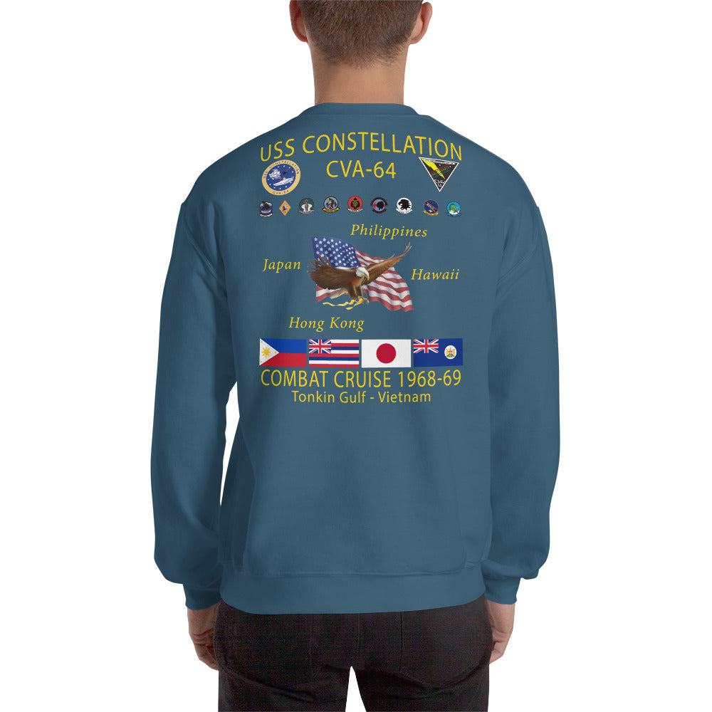 USS Constellation (CVA-64) 1968-69 Cruise Sweatshirt