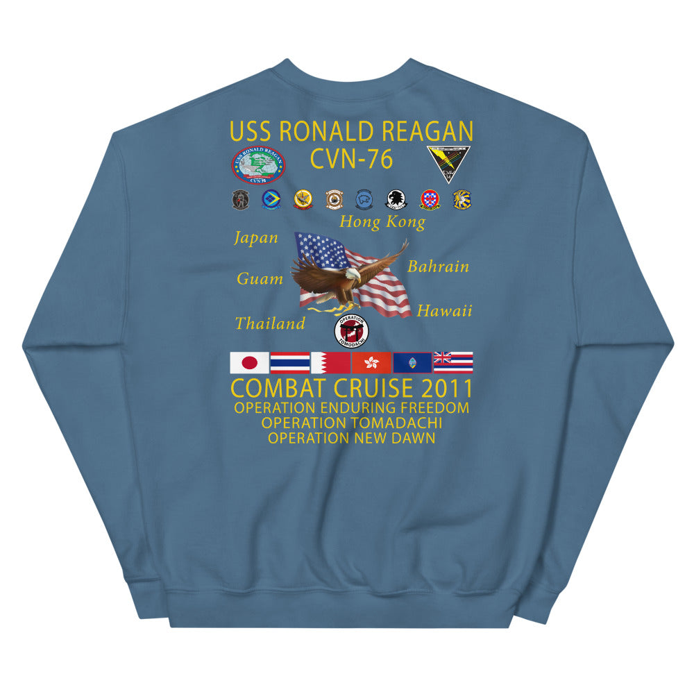 USS Ronald Reagan (CVN-76) 2011 Cruise Sweatshirt