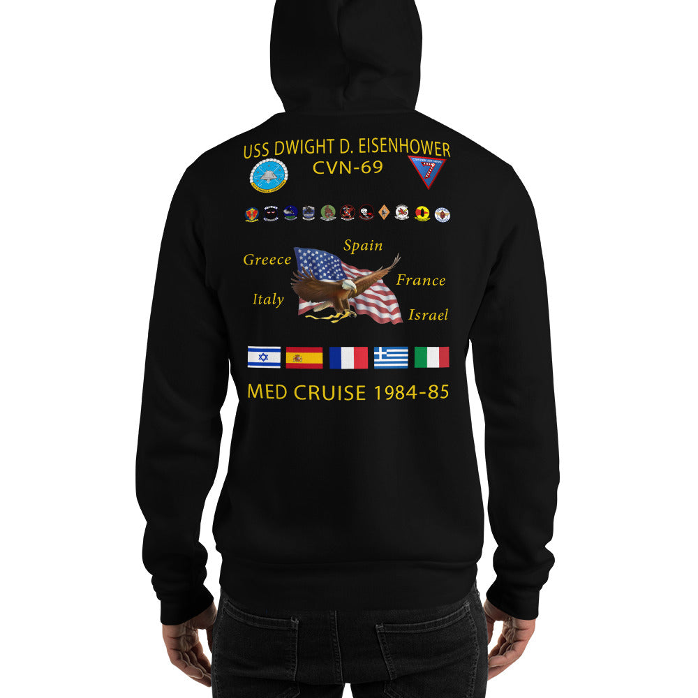 USS Dwight D. Eisenhower (CVN-69) 1984-85 Cruise Hoodie