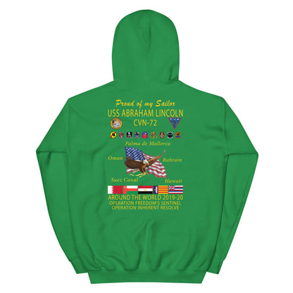 USS Abraham Lincoln (CVN-72) 2019-20 Cruise Hoodie - Family