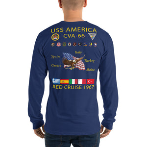 USS America (CVA-66) 1967 Long sleeve Cruise Shirt