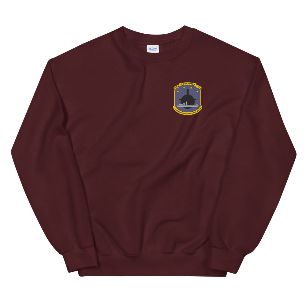USS Hampton (SSN-767) Ship's Crest Sweatshirt
