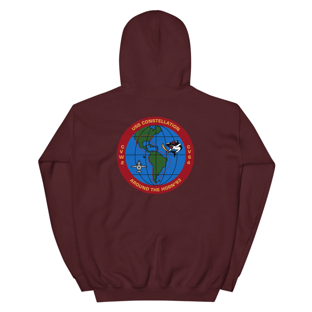 USS Constellation (CV-64) Around the Horn '93 Hoodie