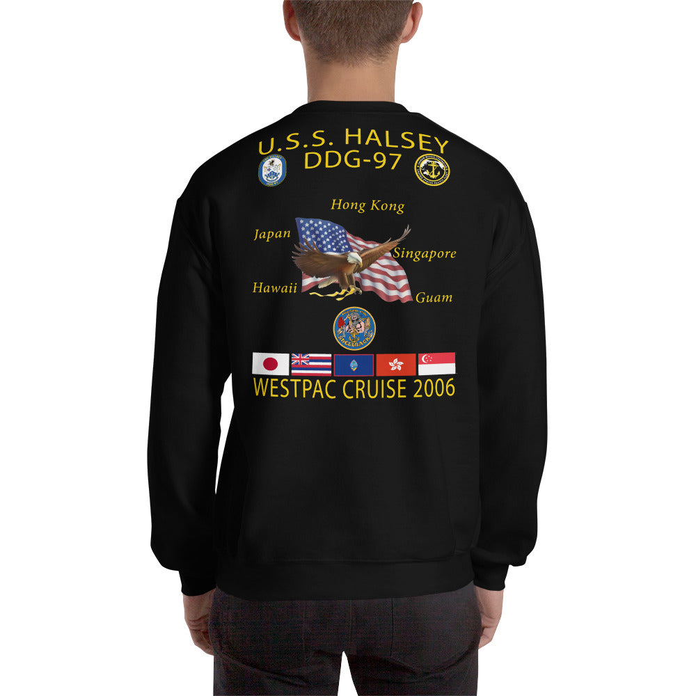 USS Halsey (DDG-97) 2006 Cruise Sweatshirt