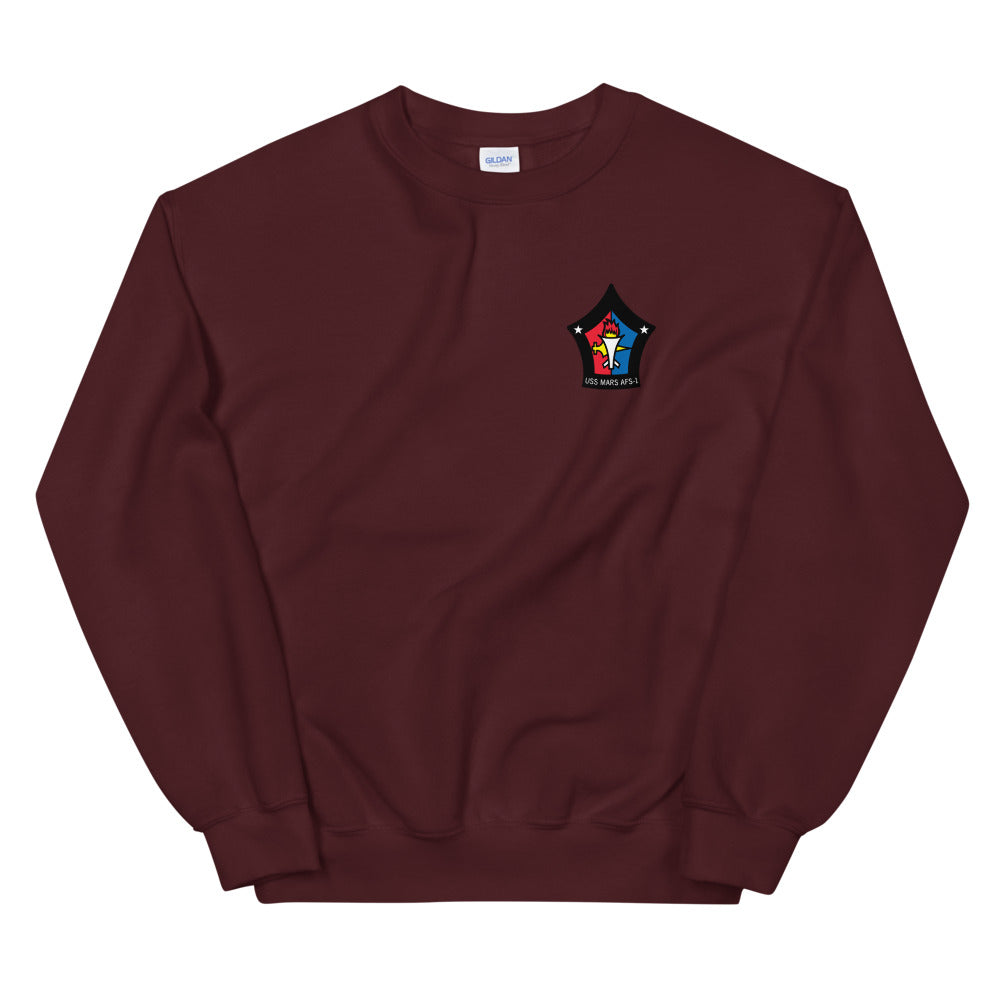 USS Mars (AFS-1) Ship's Crest Sweatshirt