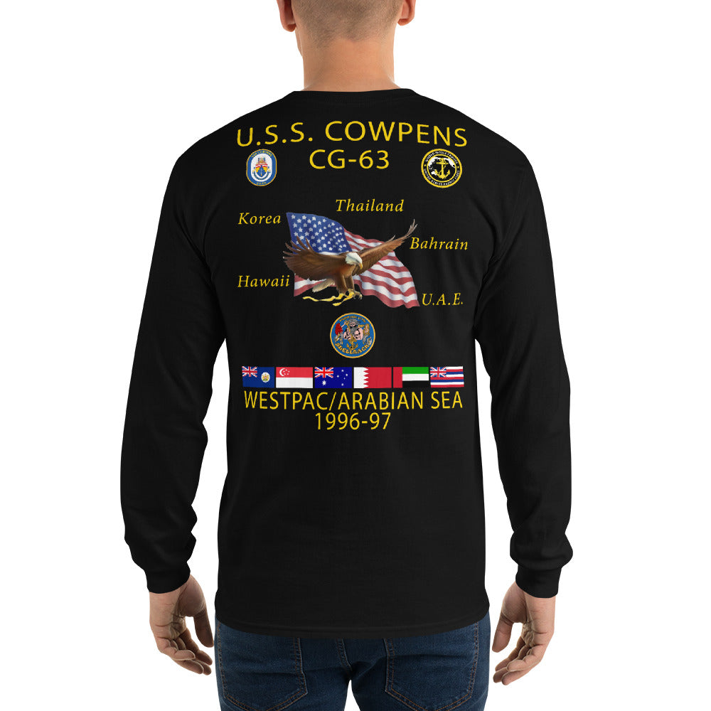 USS Cowpens (CG-63) 1996-97 Long Sleeve Cruise Shirt