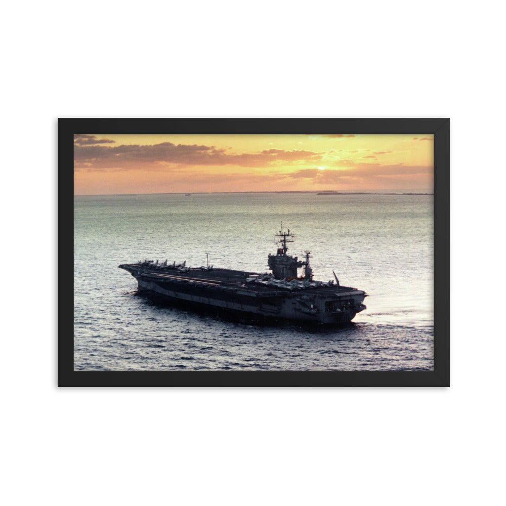 USS Theodore Roosevelt (CVN-71) Framed Ship Photo