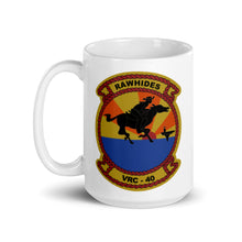 Load image into Gallery viewer, VRC-40 Rawhides Squadron Crest Mug